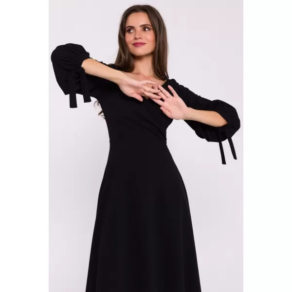  Dámské šaty STYLOVE S383 BLACK 