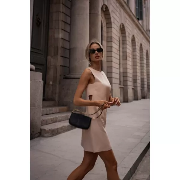  Dámské šaty MOE M778 BEIGE 