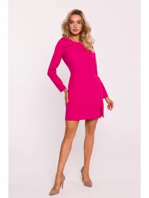 Dámské šaty MOE M814 FUCHSIA
