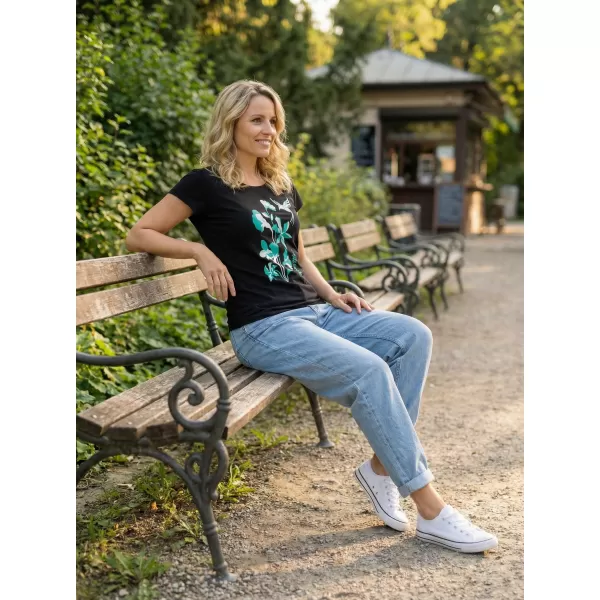  Dámské triko ALTISPORT ALW191122 ČERNOMODRÁ 