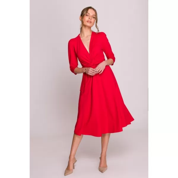  Dámské šaty STYLOVE S404 RED 