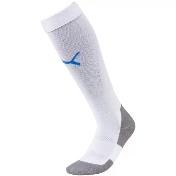  Pánské fotbalové ponožky PUMA TEAM LIGA SOCKS CORE 703441_12 PUMA WHITE/ELECTRIC BLUE L 