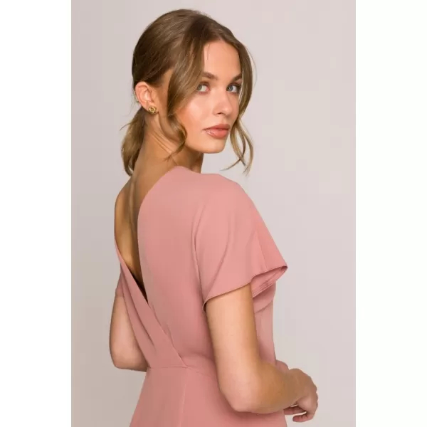  Dámské šaty STYLOVE S398 ROSE 