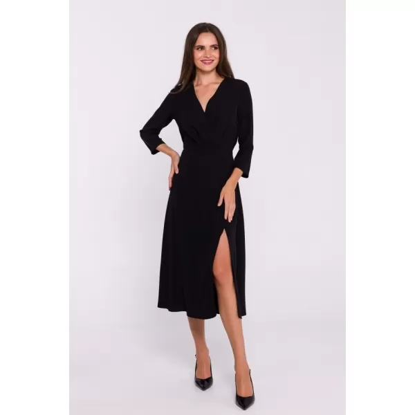  Dámské šaty STYLOVE S385 BLACK 