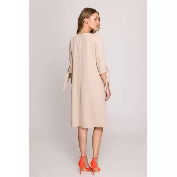  Dámské šaty STYLOVE S393 BEIGE 