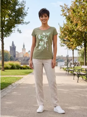 Dámské triko ALTISPORT ALW191122 KHAKI