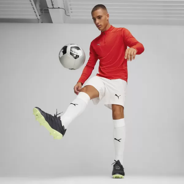  Pánské triko PUMA TEAMFINAL TRAINING 1/4 ZIP T 658551_01 PUMA RED/PUMA SILVER 