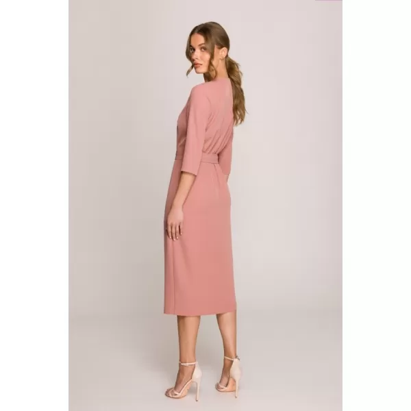  Dámské šaty STYLOVE S396 ROSE 