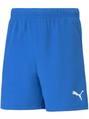 Dětské kraťasy PUMA TEAMRISE SHORT JR 704943_02 ELECTRIC BLUE LEMONADE/WHITE