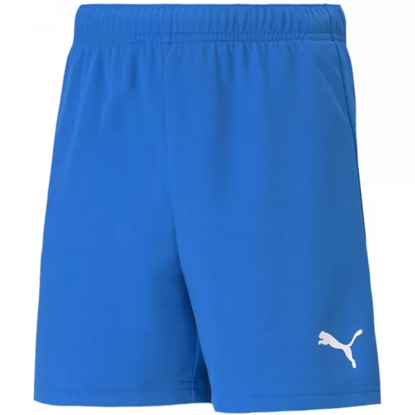  Dětské kraťasy PUMA TEAMRISE SHORT JR 704943_02 ELECTRIC BLUE LEMONADE/WHITE 
