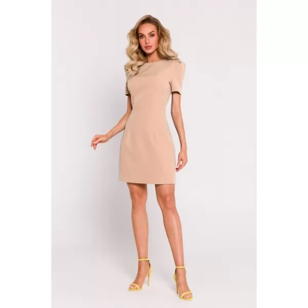  Dámské šaty MOE M777 BEIGE 