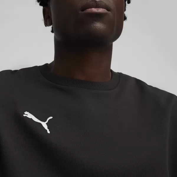  Pánská mikina PUMA TEAMGOAL CASUALS CREW NECK S 658592_03 PUMA BLACK/PUMA WHITE 