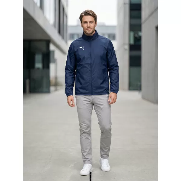  Pánská bunda PUMA TEAMGOAL ALL WEATHER JACKET 659038_06 PUMA NAVY/PUMA WHITE 