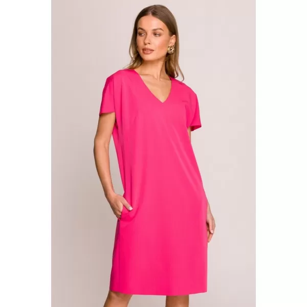  Dámské šaty STYLOVE S392 PINK 