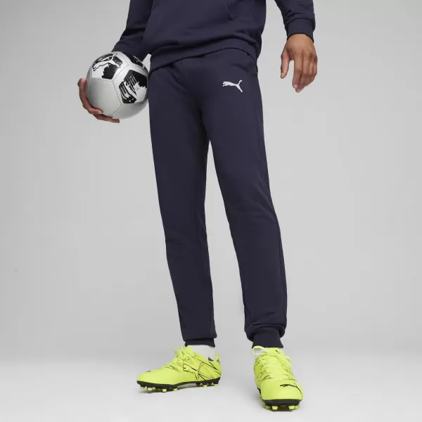  Pánské kalhoty PUMA TEAMGOAL CASUALS PANTS 658598_06 PUMA NAVY/PUMA WHITE 