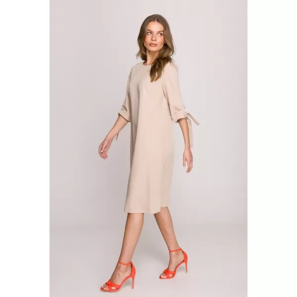  Dámské šaty STYLOVE S393 BEIGE 