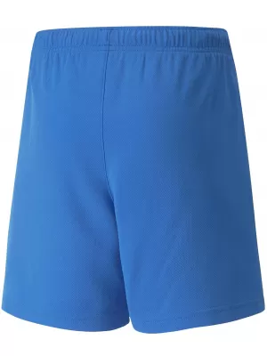 Dětské kraťasy PUMA TEAMRISE SHORT JR 704943_02 ELECTRIC BLUE LEMONADE/WHITE