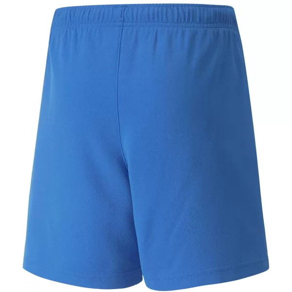  Dětské kraťasy PUMA TEAMRISE SHORT JR 704943_02 ELECTRIC BLUE LEMONADE/WHITE 