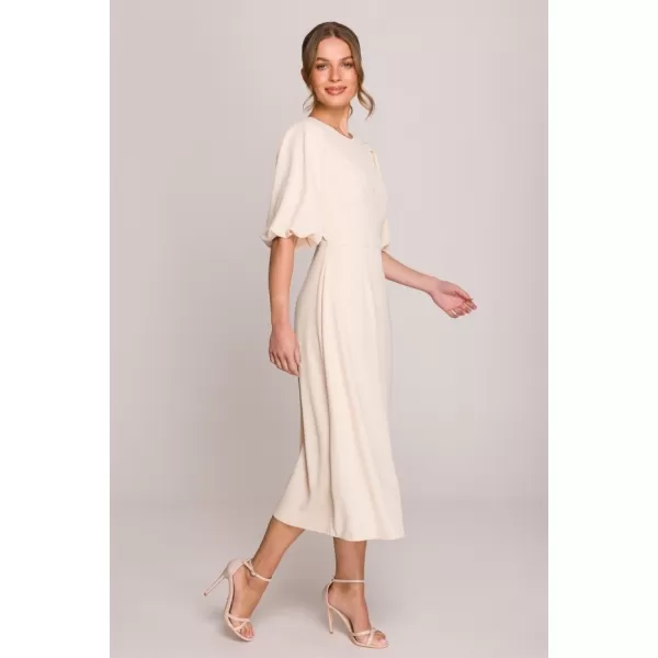  Dámské šaty STYLOVE S400 CREAM 