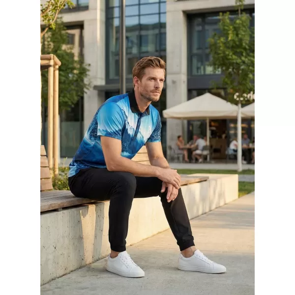  Pánské funkční triko s límečkem premium ALTISPORT VOJ/ALM103TR05 SNĚŽNÝ LES 
