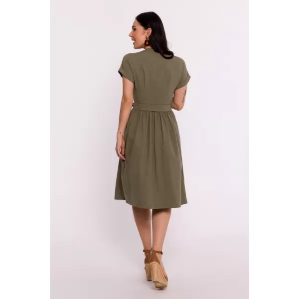  Dámské šaty BEWEAR B279 OLIVE GREEN 