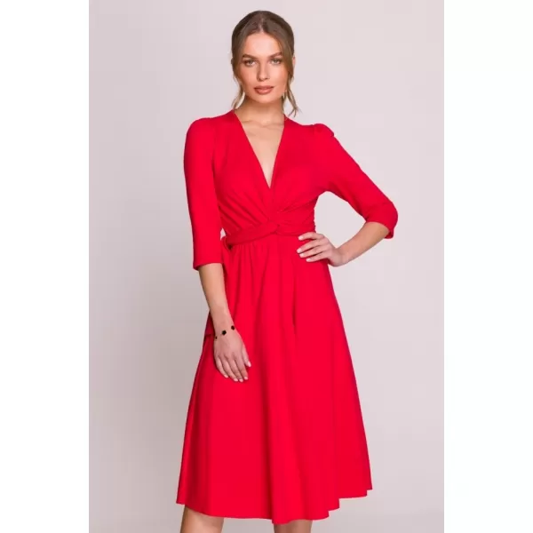  Dámské šaty STYLOVE S404 RED 