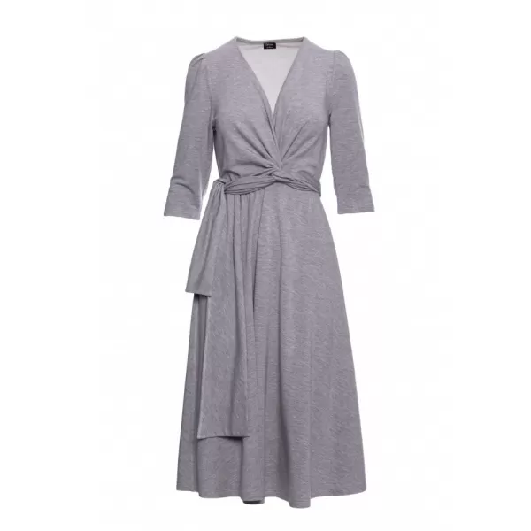  Dámské šaty STYLOVE S404 GREY 
