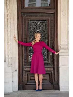 Dámské šaty STYLOVE S378 PLUM