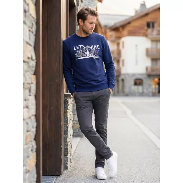  Pánská mikina ALTISPORT ALM190406 PŮLNOČNÍ MODRÁ 