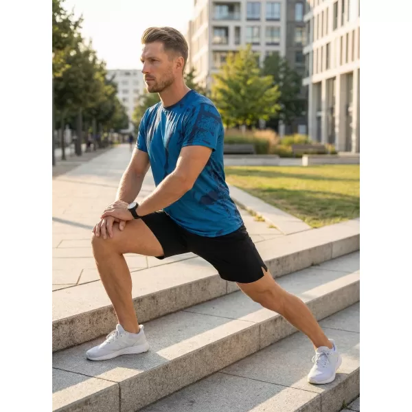  Pánské funkční triko premium ALTISPORT VOJ/ALM079TR01 MODRÁ 