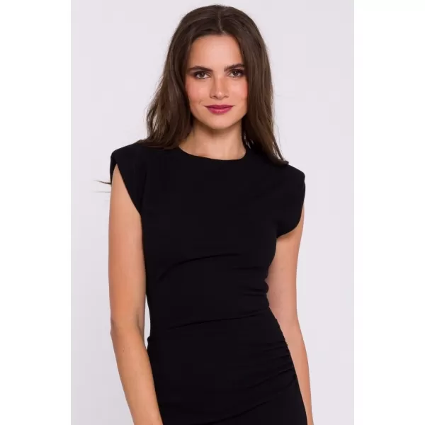  Dámské šaty STYLOVE S382 BLACK 