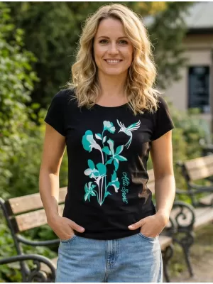 Dámské triko ALTISPORT ALW191122 ČERNOMODRÁ