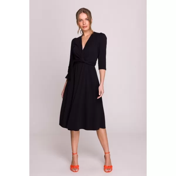  Dámské šaty STYLOVE S404 BLACK 