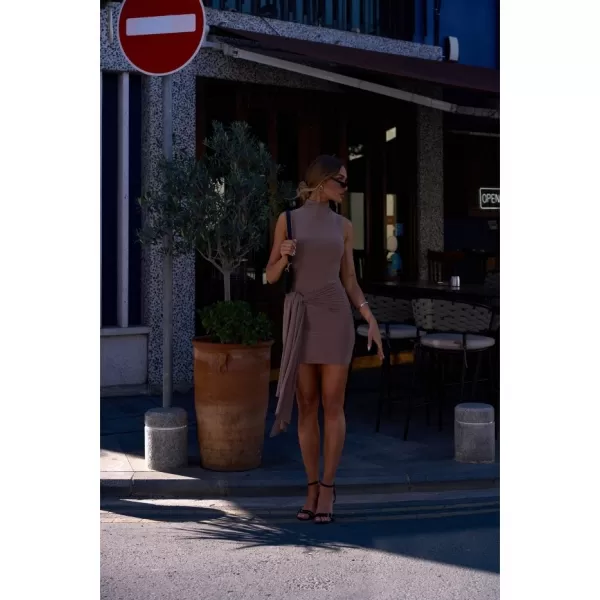  Dámské šaty MOE M841 BEIGE 