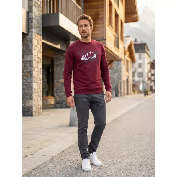  Pánská mikina ALTISPORT ALM190406 GARNET 