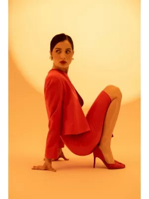 Dámské sako STYLOVE S368 RED