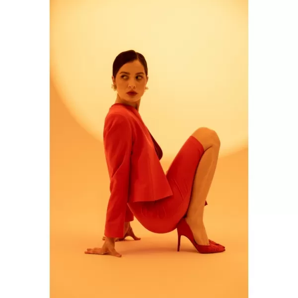  Dámské sako STYLOVE S368 RED 