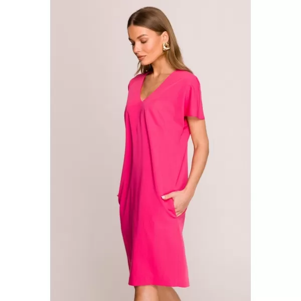  Dámské šaty STYLOVE S392 PINK 