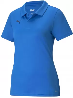 Dámské triko s límečkem PUMA TEAMLIGA SIDELINE POLO W 657408_02 ELECTRICBLUE/PUMAWHITE