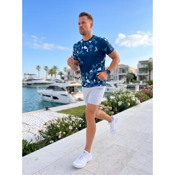  Pánské funkční triko premium ALTISPORT VOJ/ALM108TR01 NAVY-BÍLÁ 