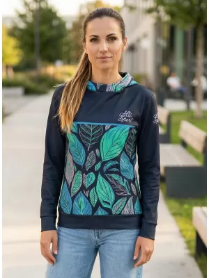 Dámská funkční mikina premium ALTISPORT VOJ/ALW061MI01 MODRÁ