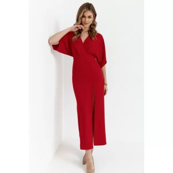  Dámské šaty MAKOVER K163 RED 