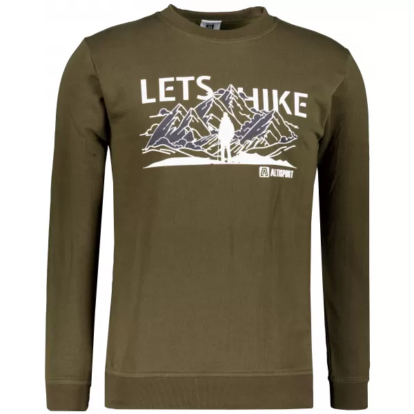  Pánská mikina ALTISPORT ALM190406 MILITARY 