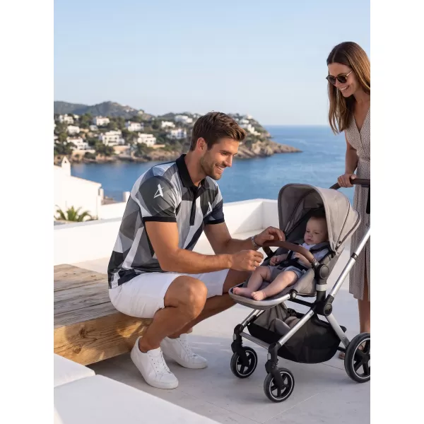 Pánské funkční triko s límečkem premium ALTISPORT VOJ/ALM007TR05 ŠEDÁ 