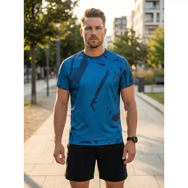  Pánské funkční triko premium ALTISPORT VOJ/ALM079TR01 MODRÁ 