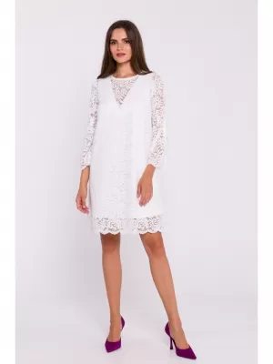 Dámské šaty STYLOVE S380 ECRU