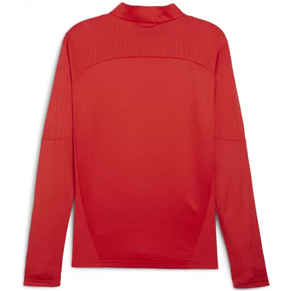  Pánské triko PUMA TEAMFINAL TRAINING 1/4 ZIP T 658551_01 PUMA RED/PUMA SILVER 