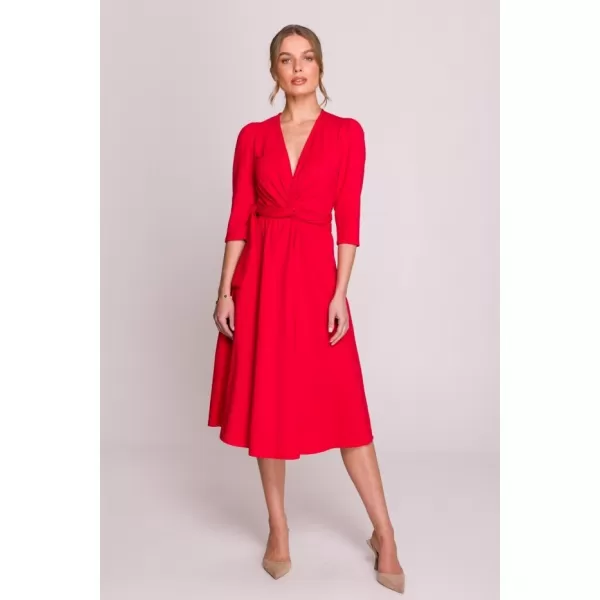  Dámské šaty STYLOVE S404 RED 
