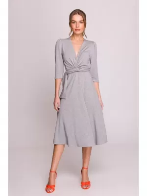 Dámské šaty STYLOVE S404 GREY