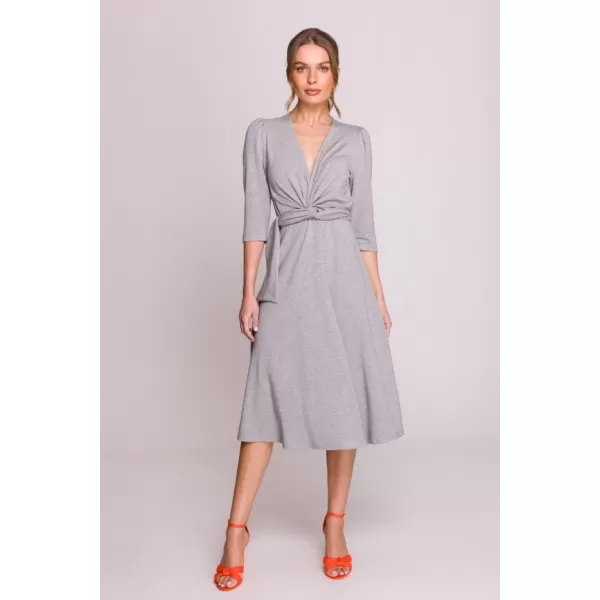  Dámské šaty STYLOVE S404 GREY 